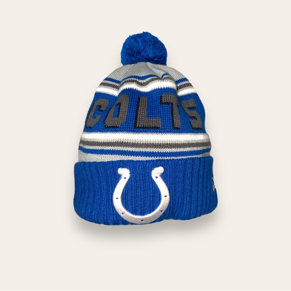 New Era Other - NFL New Era Indianapolis Colts Authentic Pom Beanie